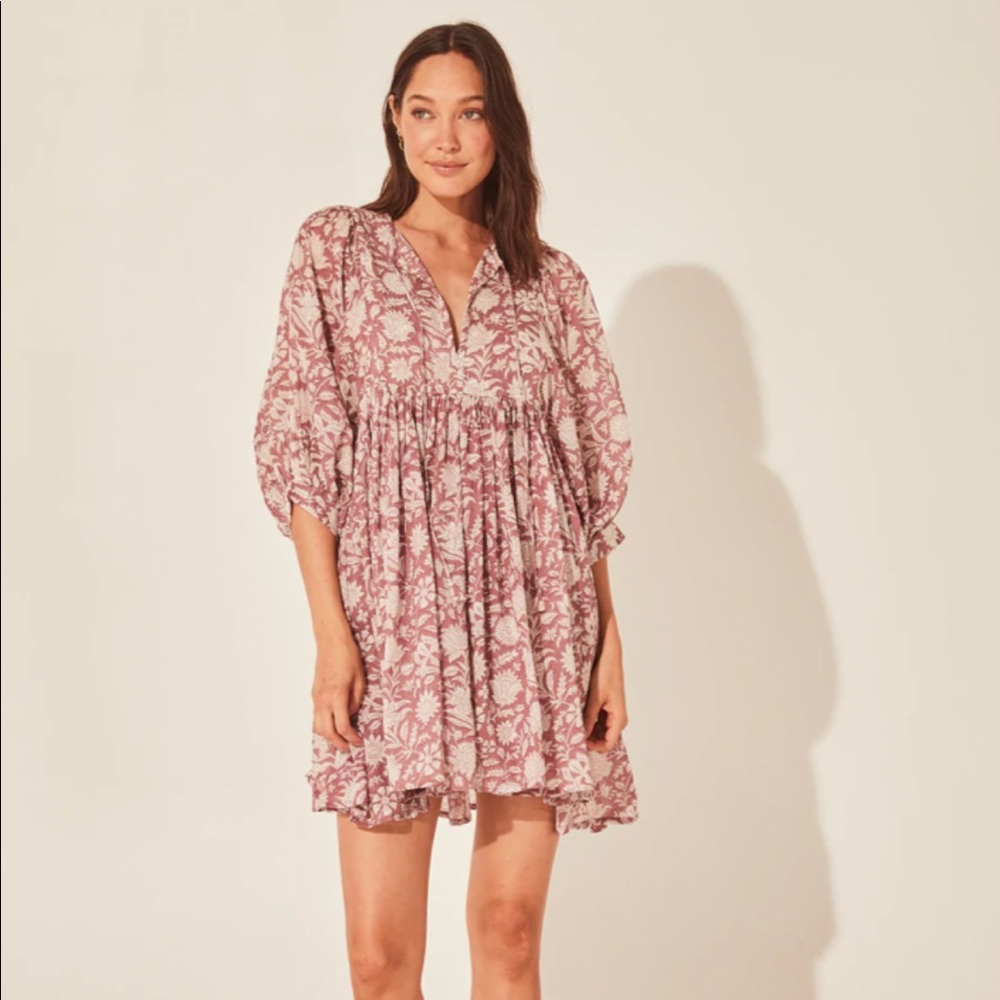 New With Tags: Daughters of India Kyra Mini Dress ~ Musk. Size Large
